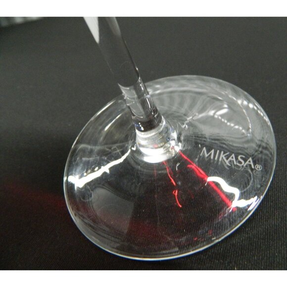 Mikasa Cheers Balloon Red Swirl Wine Goblet Glass Burgandy, Red, White Wine - Picture 3 of 9